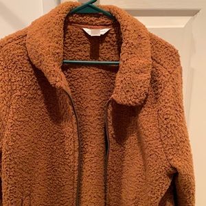 vintage brown teddy bear jacket
